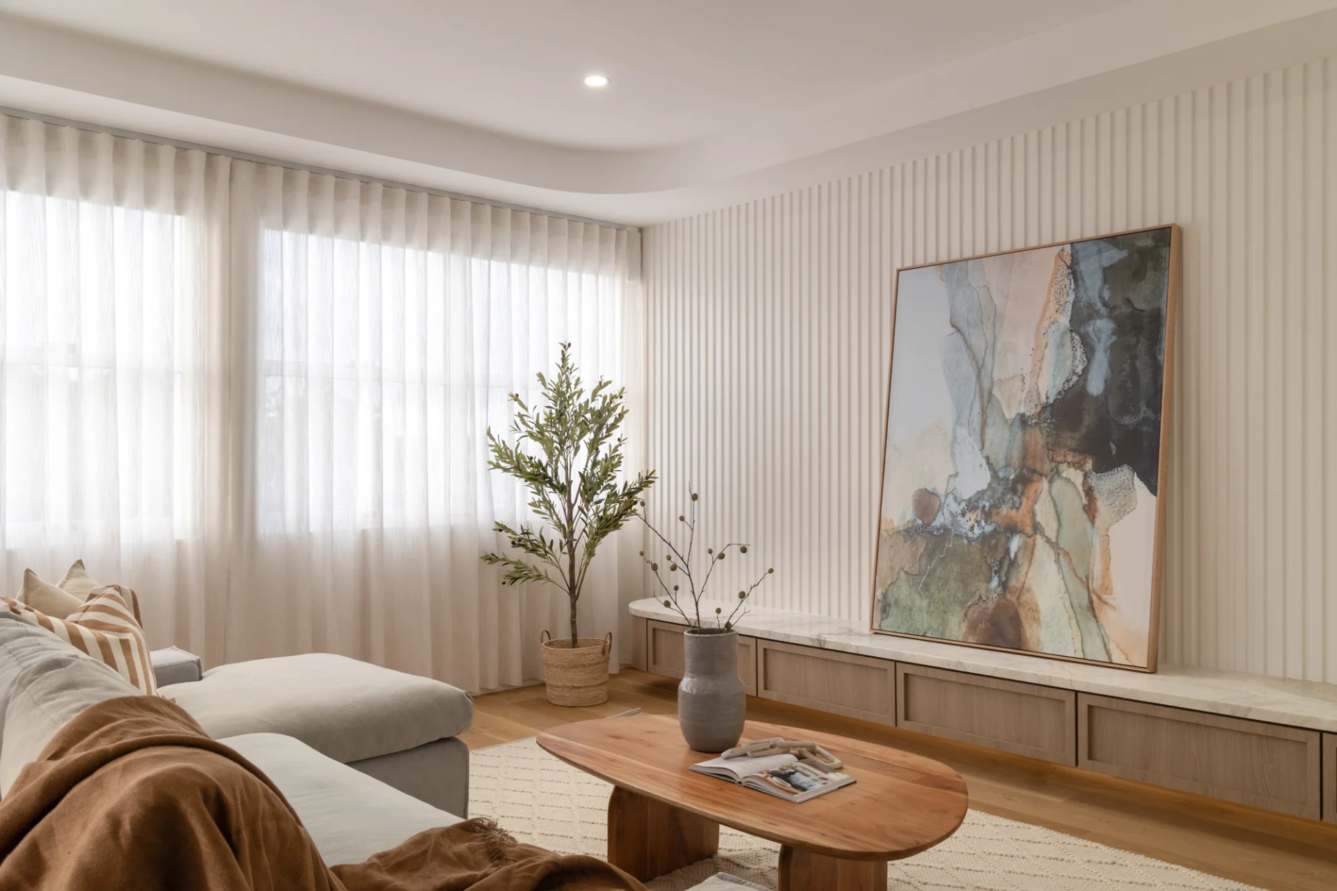 motorized-sfold-sheer-curtains-camp-hill-1 — Curtains Sfold sheer curtains Motorized Curved curtains — multi purpose room — curtains