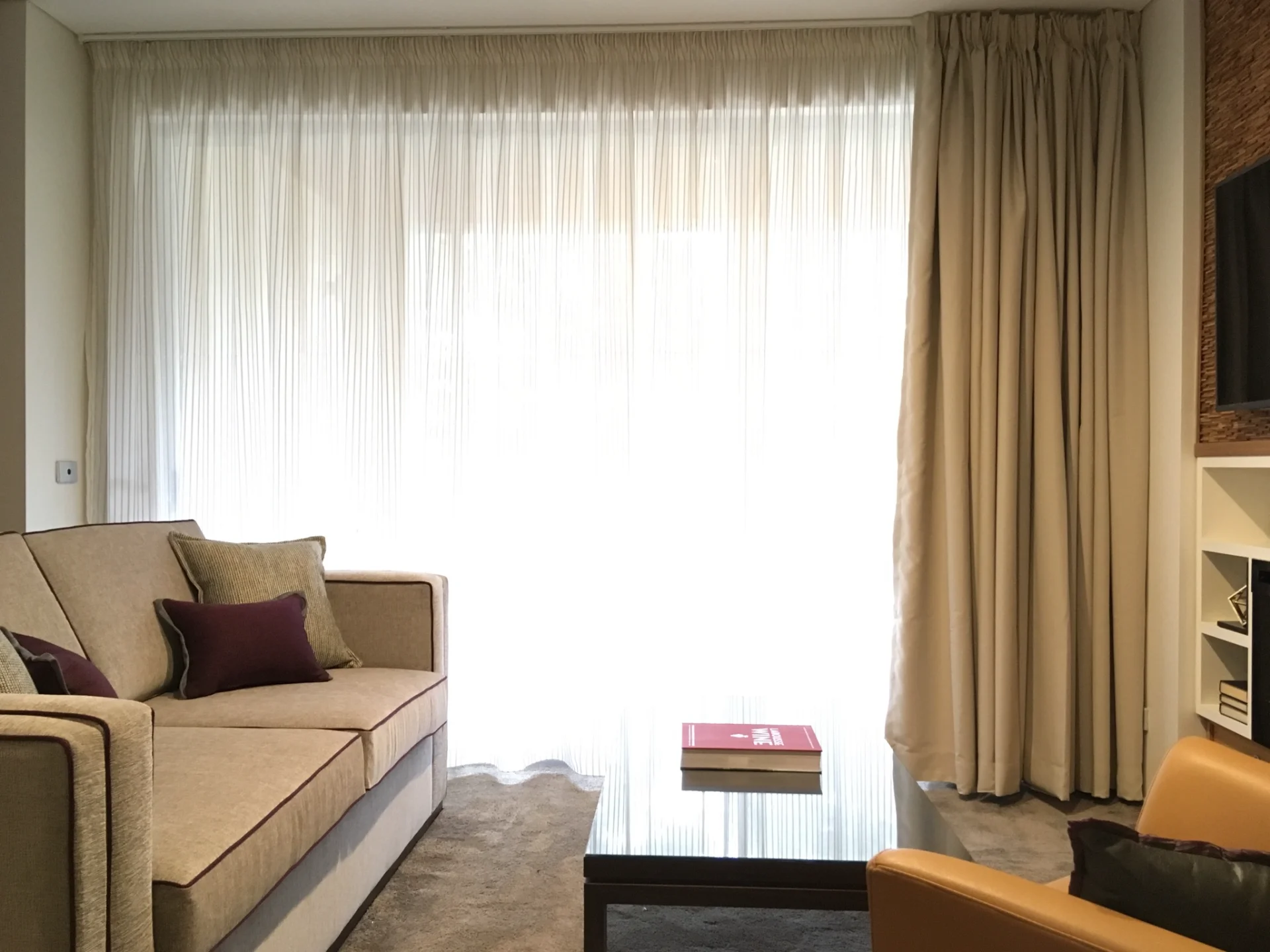 double-curtain-pencil-pleated-living-brisbane-1 — Curtains Double Pencil Pleated — living — curtains