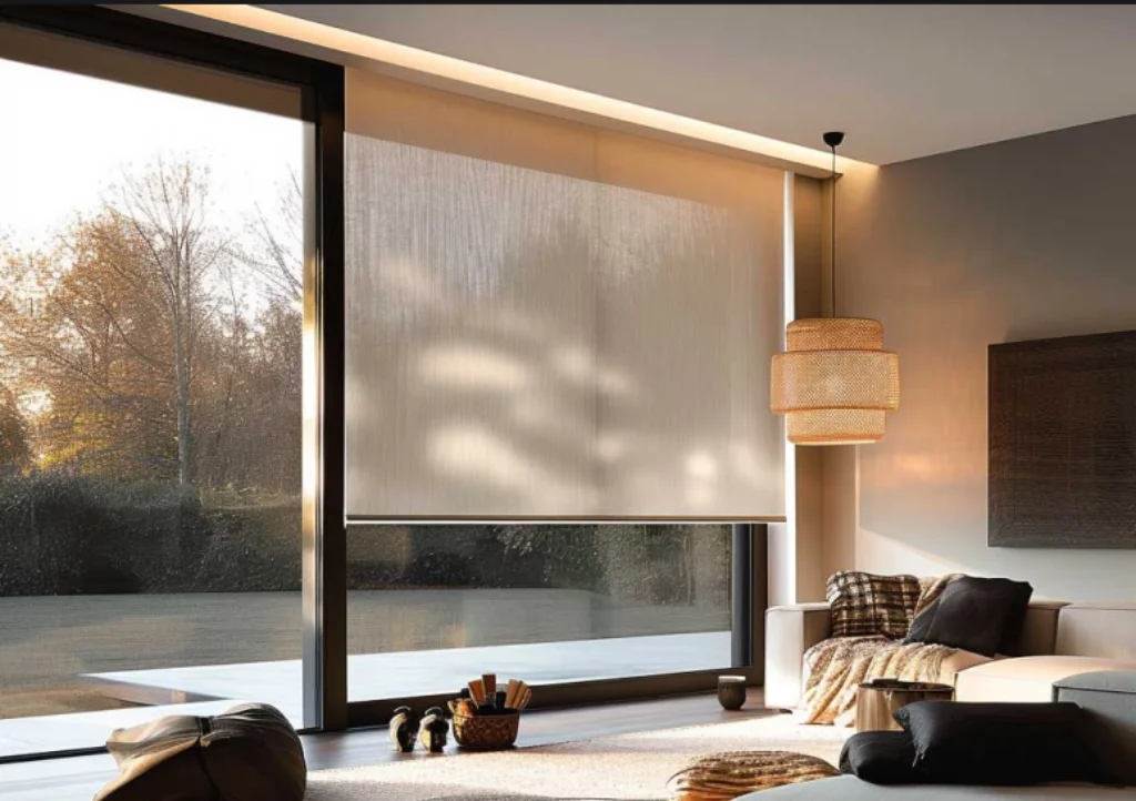 motorised-screen-roller-blinds-living-toowoomba-1 — Roller Blinds Motorised Roller Light Filtering roller — products