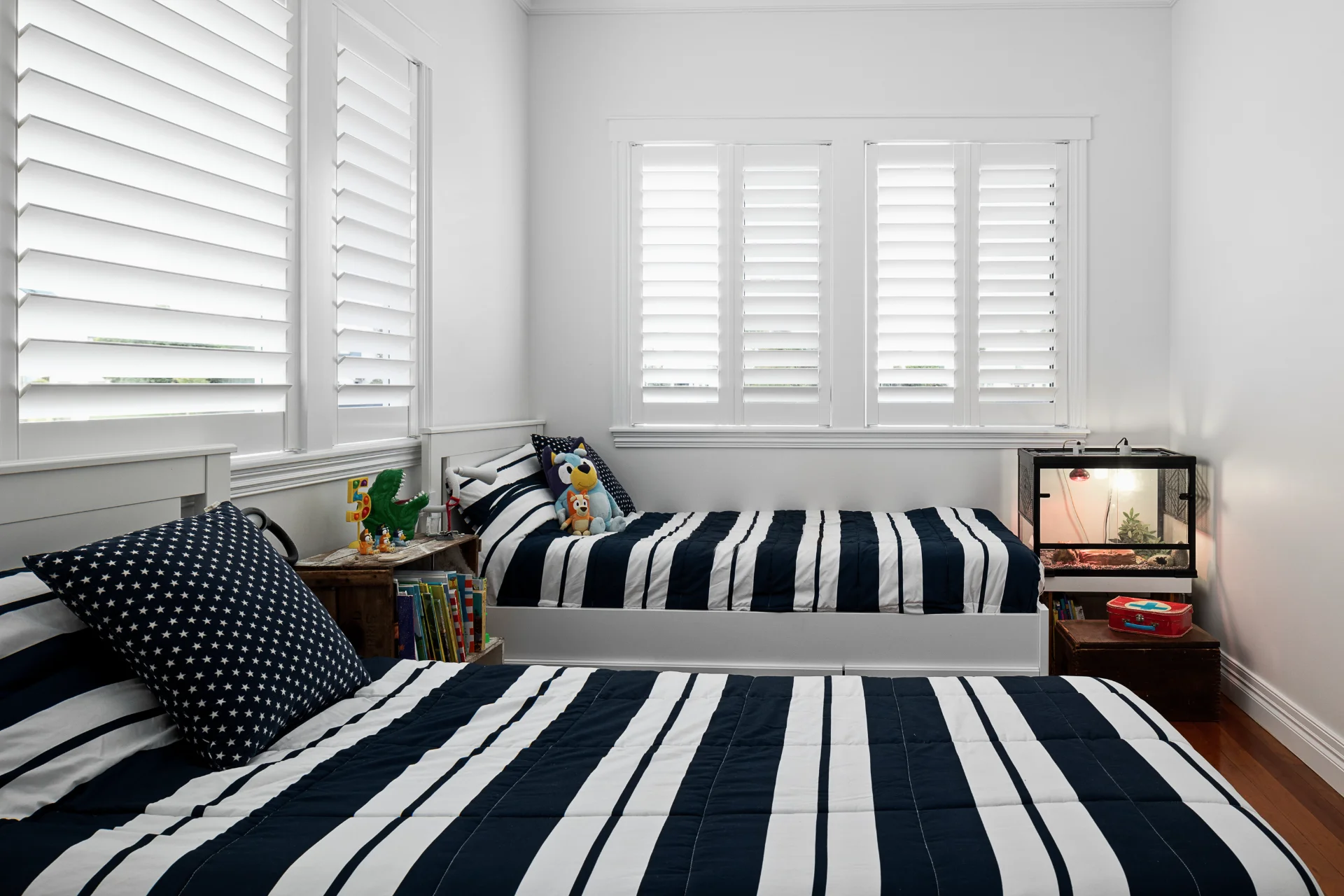 frameless-bedroom-shutters-Morningside-1 — Shutter Hinged frameless shutters — bedroom — shutters