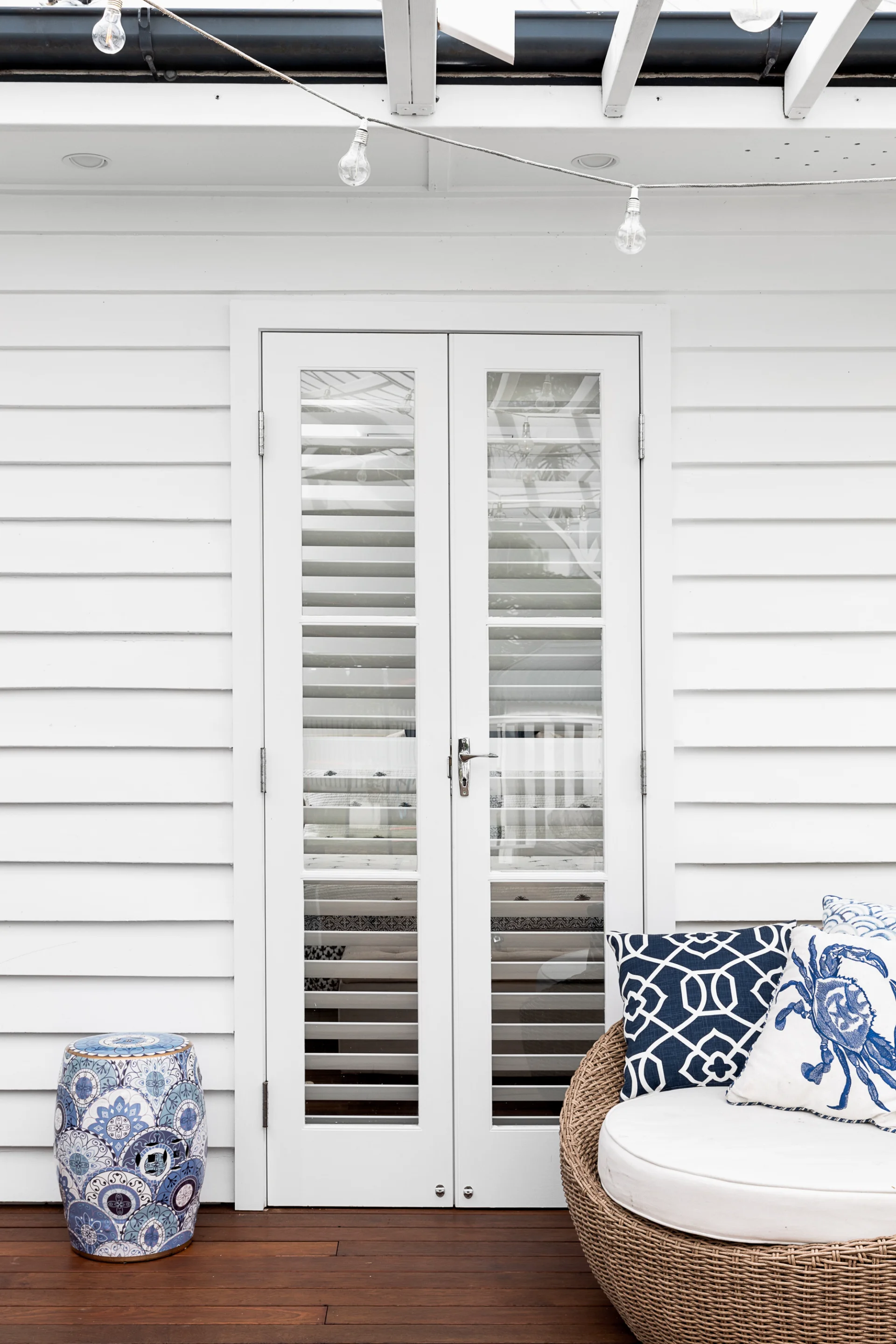 hinged-frameless-shutter-bedroom-french-door-1 — Shutter Hinged frameless shutters — bedroom — shutters