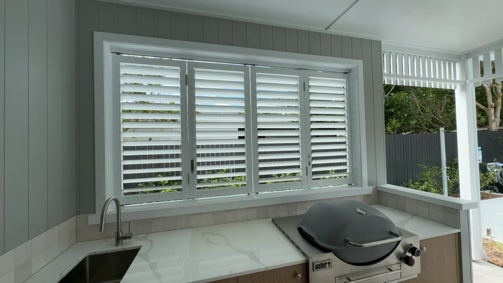 outdoor-kitchen-BBQ-shutter- hinge-1 — Shutter Hinged — outdoor kitchen — shutters