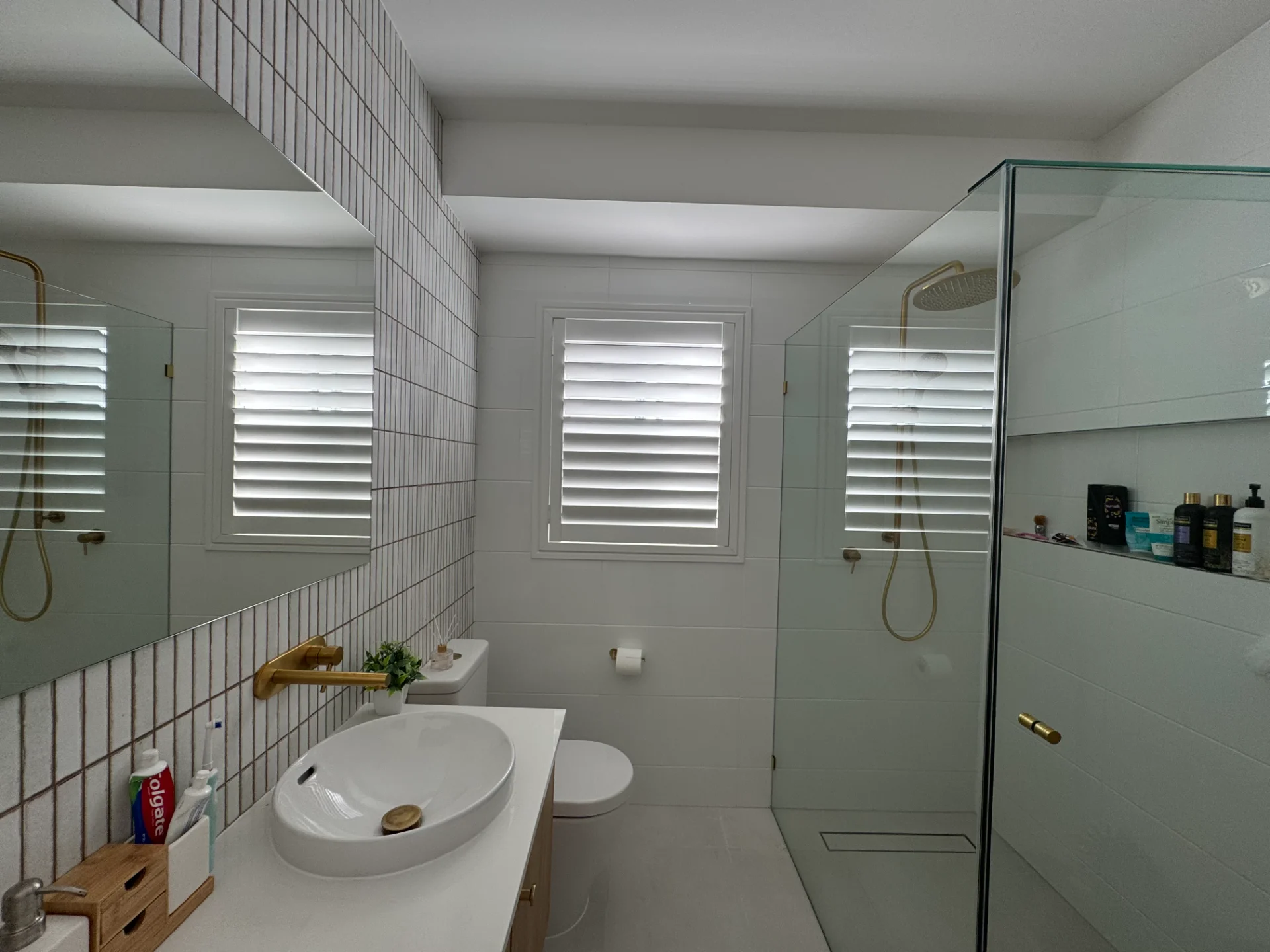 rita — Shutter Hinged — bathroom — shutters